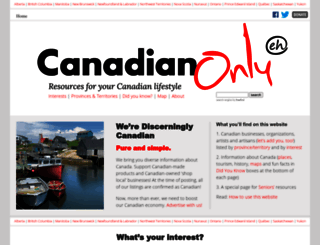 canadianonly.ca screenshot