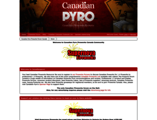 canadianpyro.ca screenshot