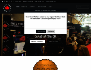canadianspacompany.com screenshot