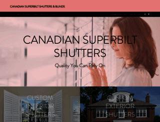 canadiansuperbiltshutters.com screenshot