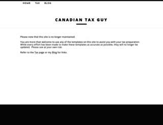 canadiantaxguy.com screenshot