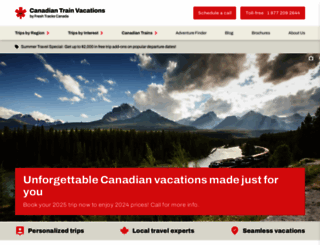canadiantrainvacations.com screenshot