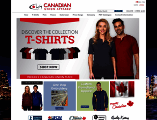 canadianunionapparel.com screenshot