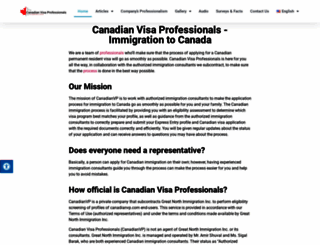canadianvisaprofessionals.net screenshot