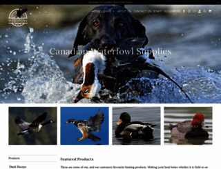 canadianwaterfowlsupplies.com screenshot