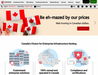 canadianwebhosting.com screenshot