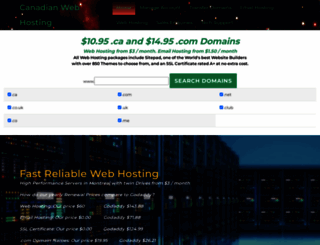 canadianwebsitehosting.com screenshot