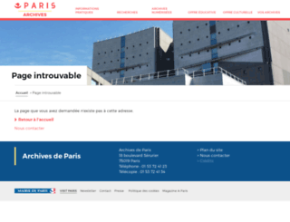 canadp-archivesenligne.paris.fr screenshot
