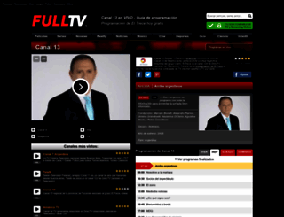 canal13envivo.com.ar screenshot