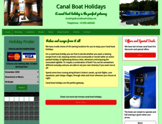 canalboatholiday.net screenshot