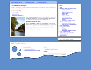 canalboatingholiday.com screenshot