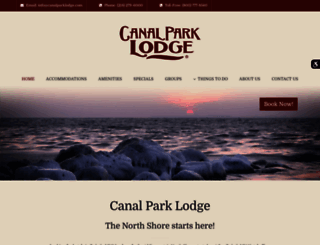 canalparklodge.com screenshot