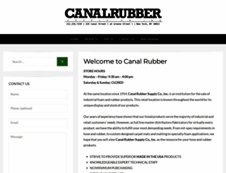 canalrubber.com screenshot
