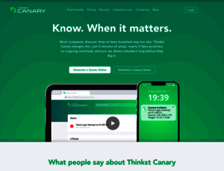 canary.tools screenshot