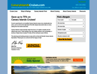 canaryislandscruises.com screenshot