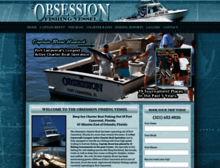 canaveralfishingcharters.com screenshot