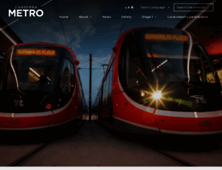 canberra-metro.com.au screenshot