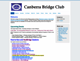 canberrabridgeclub.com.au screenshot