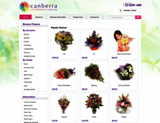 canberracityflowers.com.au screenshot