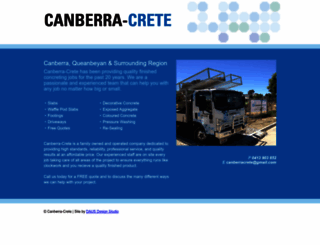 canberracrete.com.au screenshot