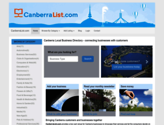 canberralist.com screenshot
