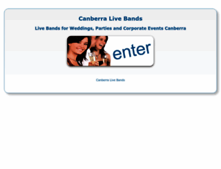 canberralivebands.com.au screenshot
