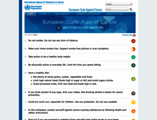 cancer-code-europe.iarc.fr screenshot
