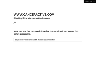canceractive.com screenshot