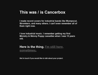 cancerbox.com screenshot