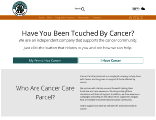 cancercareparcel.co.uk screenshot
