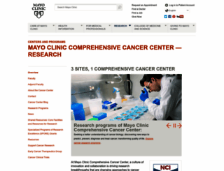 cancercenter.mayo.edu screenshot