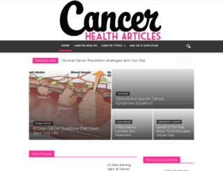 cancerhealtharticles.com screenshot