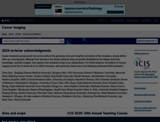 cancerimagingjournal.com screenshot