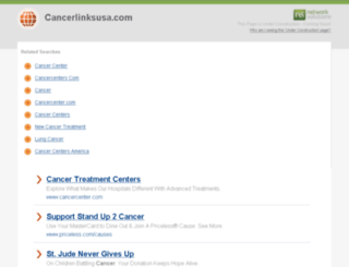 cancerlinksusa.com screenshot