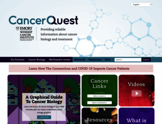 cancerquest.emory.edu screenshot