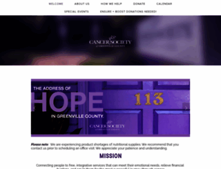cancersocietygc.org screenshot