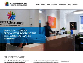 cancerspecialists.com.au screenshot