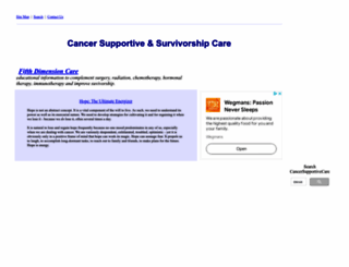 cancersupportivecare.com screenshot