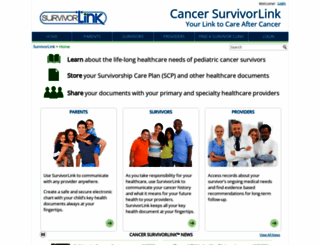 cancersurvivorlink.org screenshot