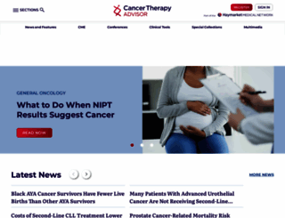 cancertherapyadvisor.com screenshot