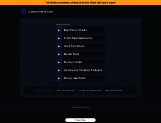 cancontests.com screenshot