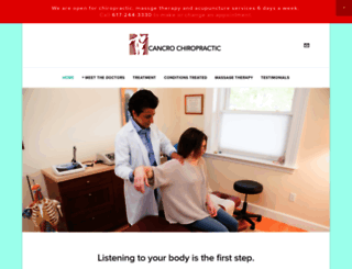 cancrochiropractic.com screenshot