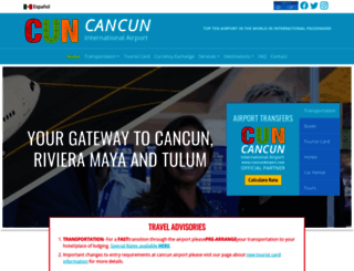 cancun-airport.com screenshot