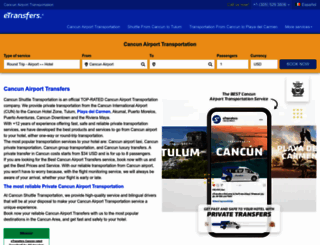 cancun-shuttle-transportation.com screenshot