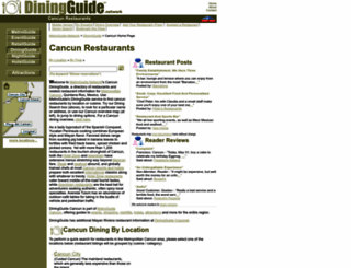 cancun.diningguide.com screenshot