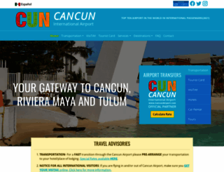 cancunairport.com screenshot