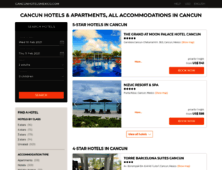 cancunhotelsmexico.com screenshot
