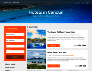 cancunhotelsweb.com screenshot