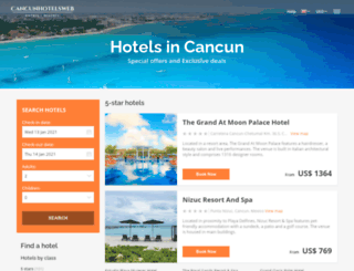 cancunhotelsweb.net screenshot