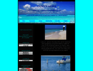 cancunmenus.com screenshot
